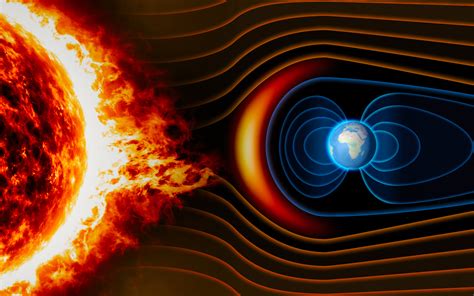 solar wind earth's magnetic field