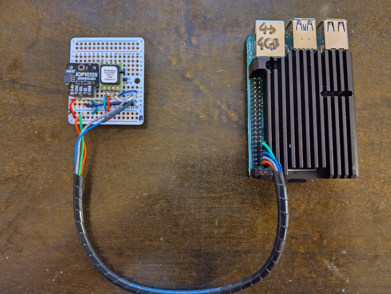 infrasound and microbarometer rig
